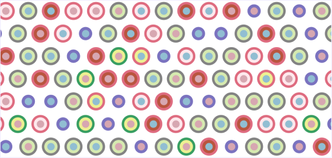 Portsmouth's Pattern — nested colored circles encoding age, gender and employment rate