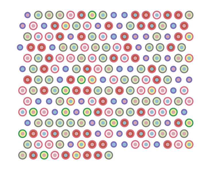 Final nested-circle pattern, full grid
